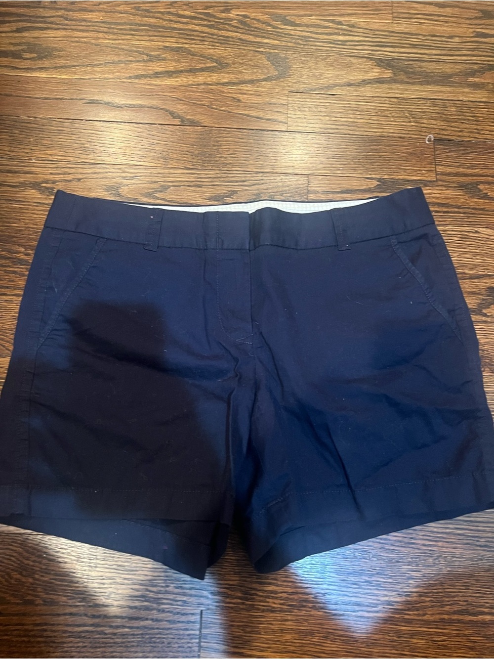 J. Crew Navy Cotton Chino Bermudas